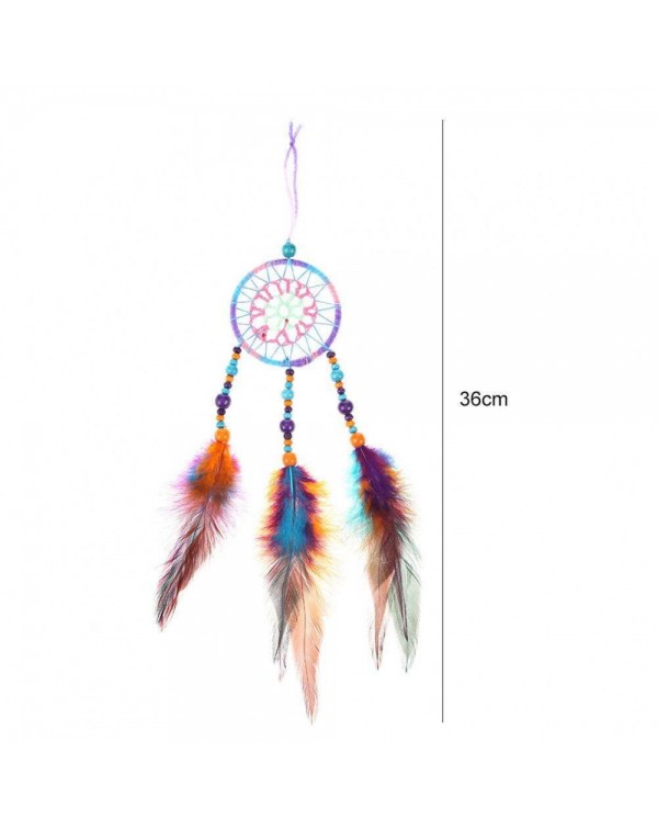 Countryside Feather Dream Catcher Net Beads Dreamcatcher Home Car Decor