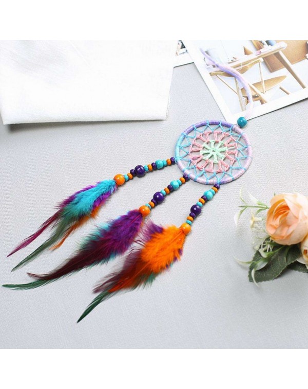 Countryside Feather Dream Catcher Net Beads Dreamcatcher Home Car Decor