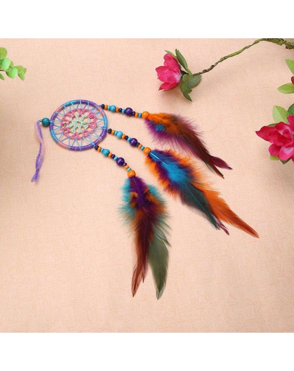 Countryside Feather Dream Catcher Net Beads Dreamcatcher Home Car Decor