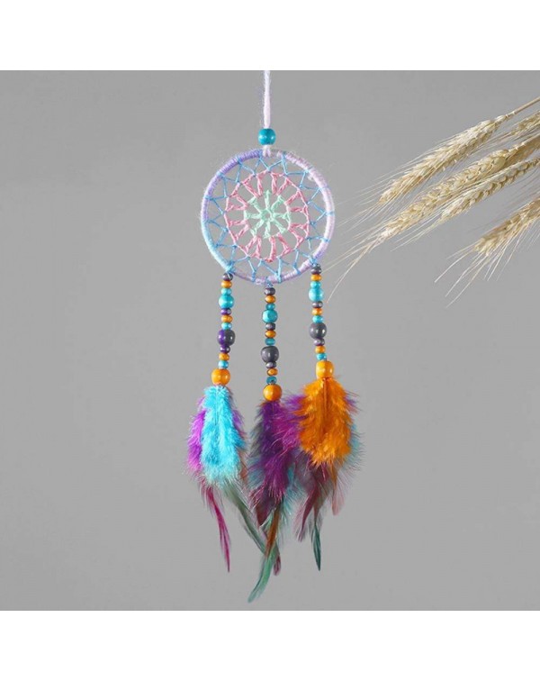 Countryside Feather Dream Catcher Net Beads Dreamcatcher Home Car Decor