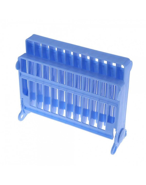 Foldable Dish Bowl Shelf Kitchen Plate Organizer Storage Drying Rack(Blue)