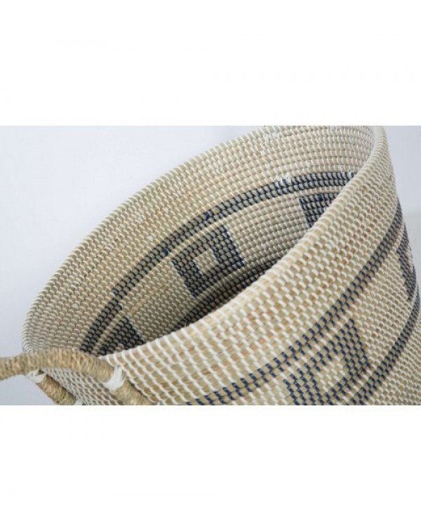 Seagrass Aztec Pattern Basket