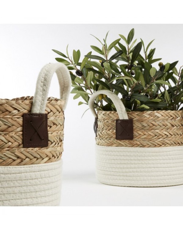 3 Piece Natural White Thalia Basket Set