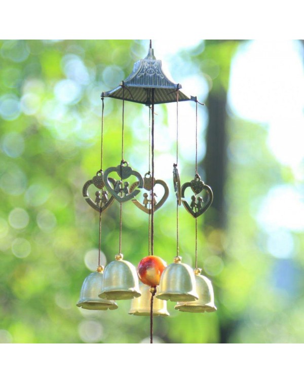 Metal Wind Chime Chapel Wind Bells Garden Windows Hang Decor (Fish)