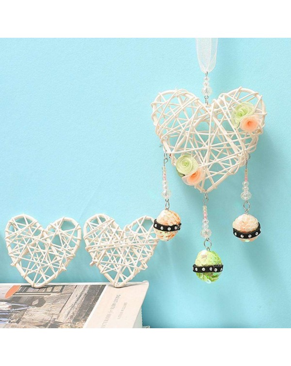 Heart Shaped Tree Vine Dream Catcher Handmade Wind Chimes Car Pendant Decor