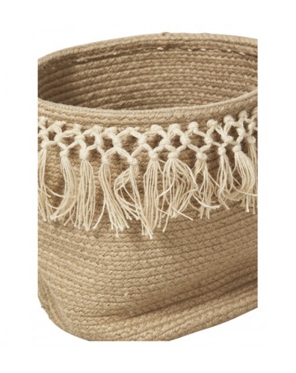 2 Piece Cindy Braided Jute Basket Set