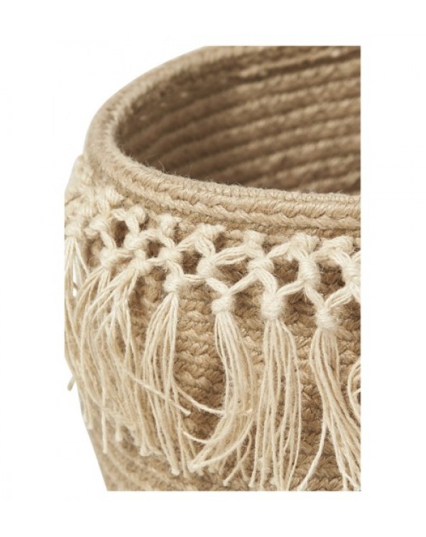 2 Piece Cindy Braided Jute Basket Set