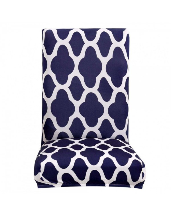 1/4/6pcs Digital Print Elastic Thin Stretch Seat Case Chair Slipcover Decor