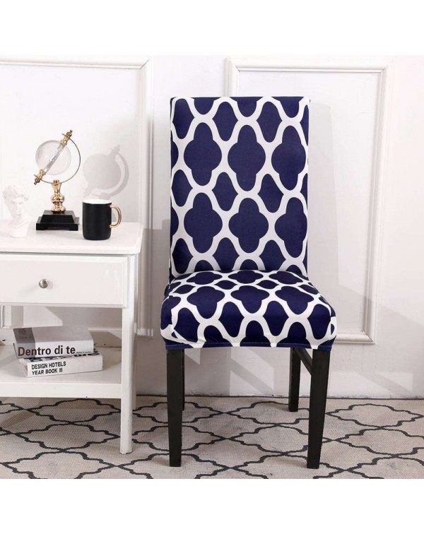 1/4/6pcs Digital Print Elastic Thin Stretch Seat Case Chair Slipcover Decor