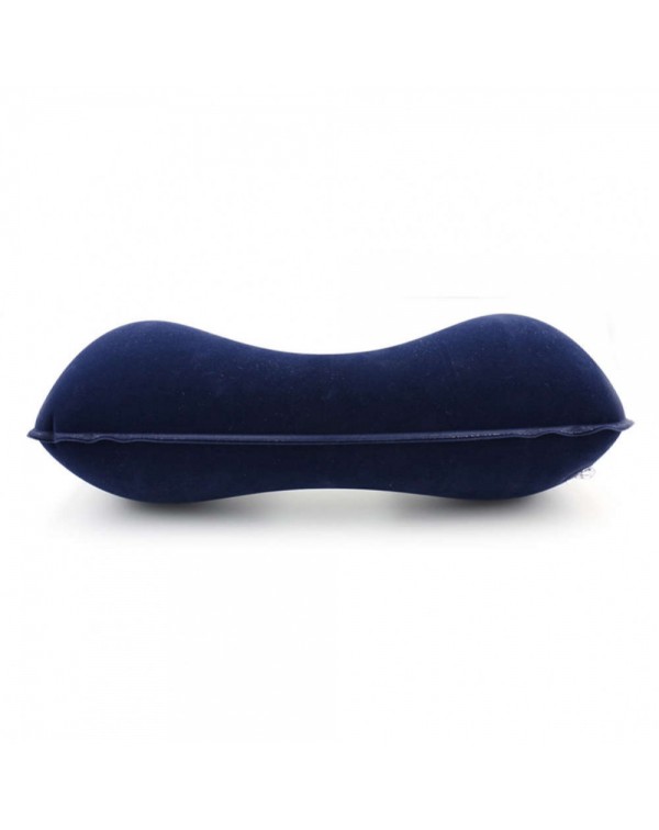 Inflatable U Shaped Pillow Car Head Neck Rest Air Cushion for Travel Navy