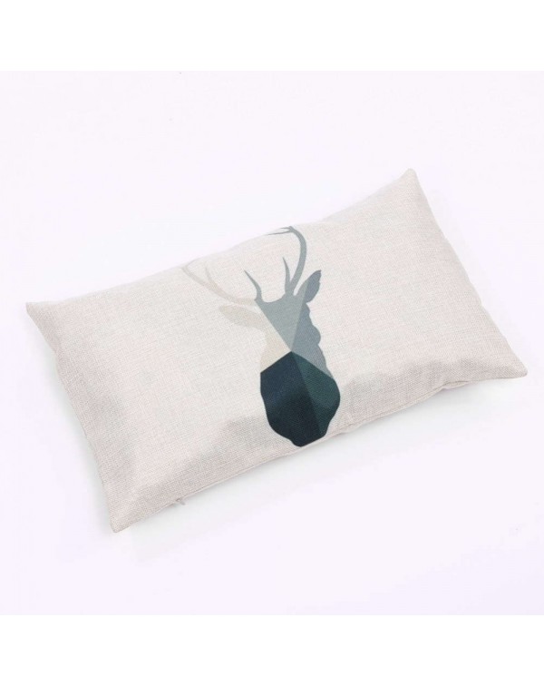 Creative deer Pattern Thick Cotton Pillowcases 30 x 50 Waist Pillowcases