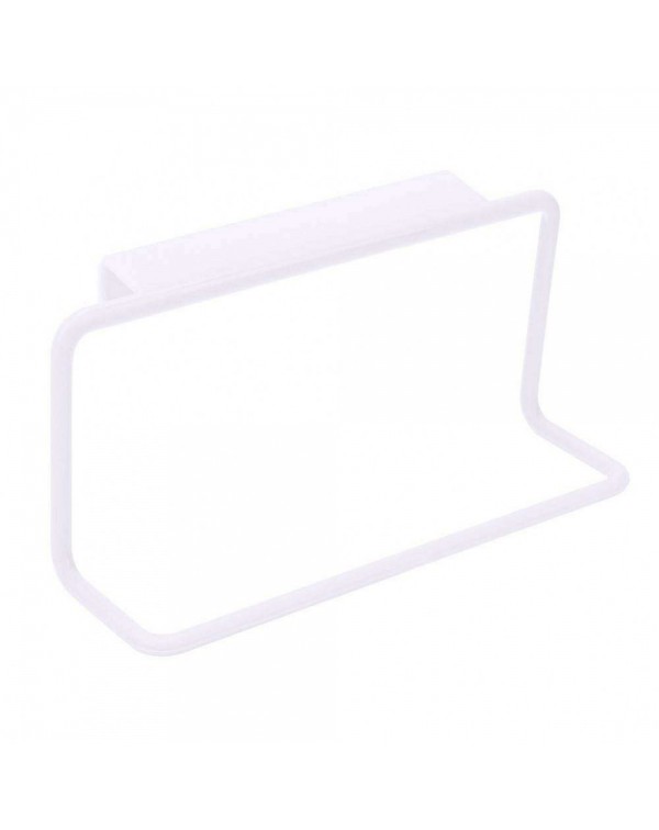 Towel Rack Hanging Holder Kitchen Cabinet Bathroom Towel Rack(White)