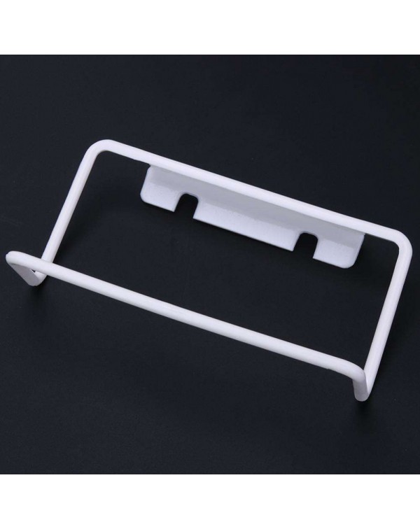 Towel Rack Hanging Holder Kitchen Cabinet Bathroom Towel Rack(White)