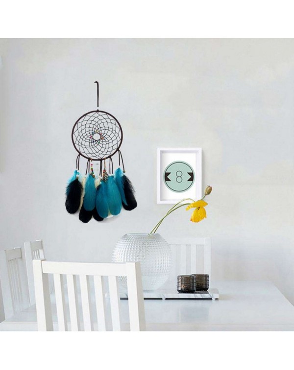 Feathers Beads Dream Catcher Net Handmade Dreamcatcher Home Decor (No LED)