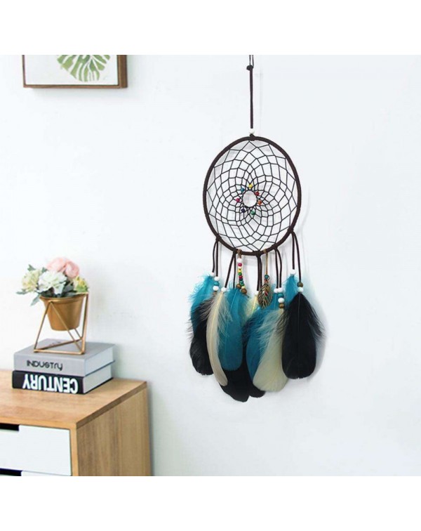 Feathers Beads Dream Catcher Net Handmade Dreamcatcher Home Decor (No LED)