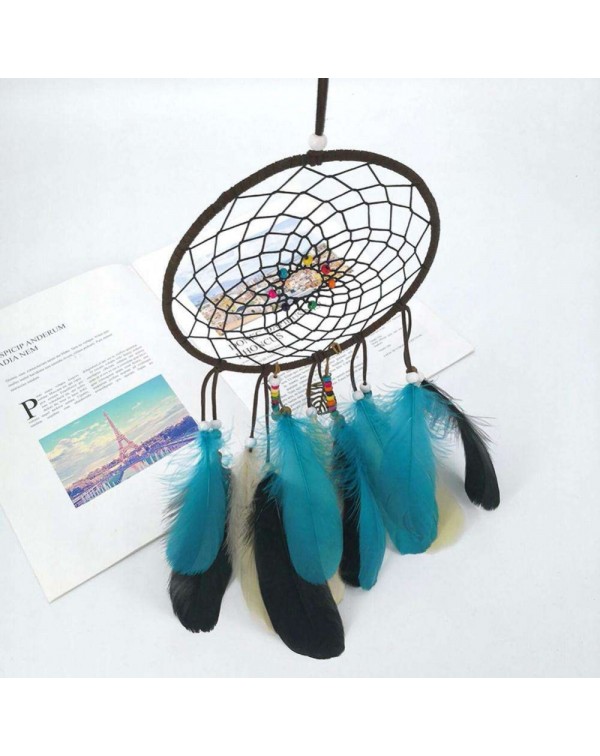 Feathers Beads Dream Catcher Net Handmade Dreamcatcher Home Decor (No LED)