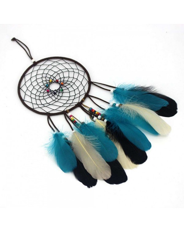 Feathers Beads Dream Catcher Net Handmade Dreamcatcher Home Decor (No LED)