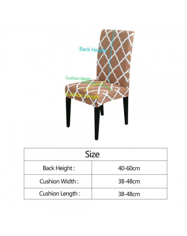 Fashion Stretch Restaurant Chair Cover Anti-dirty Seat Covers