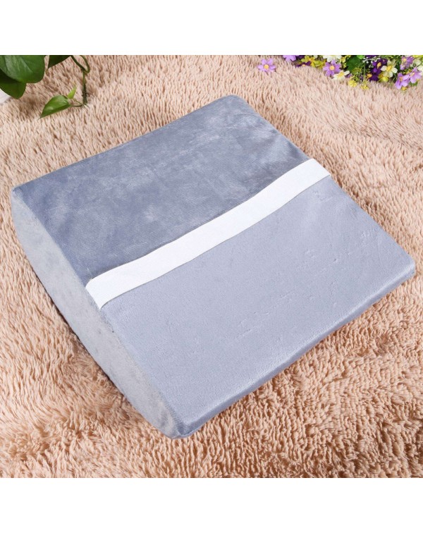 Memory Foam Lumbar Cushion Back Support Travel Pillow Car Seat Grey