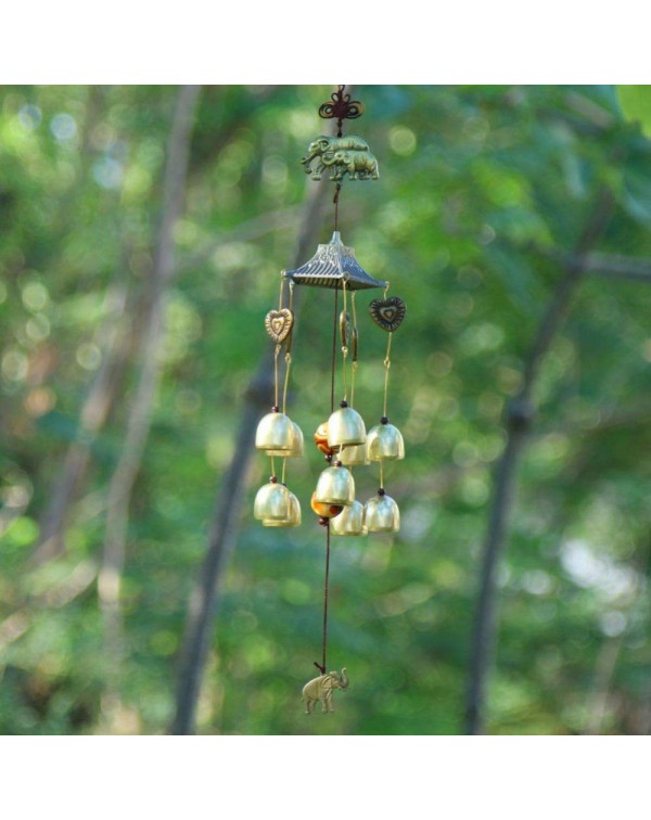 Metal Wind Chime Chapel Bells Garden Door Wall Hang Decor Gift (01)