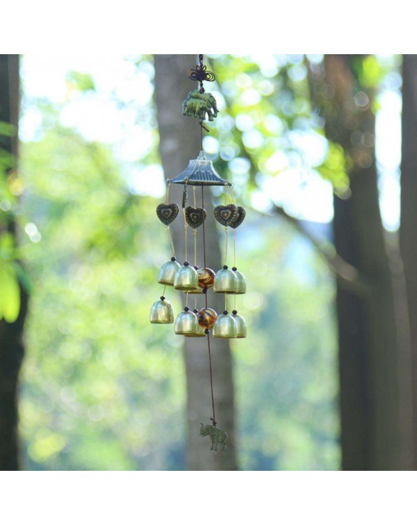 Metal Wind Chime Chapel Bells Garden Door Wall Hang Decor Gift (01)