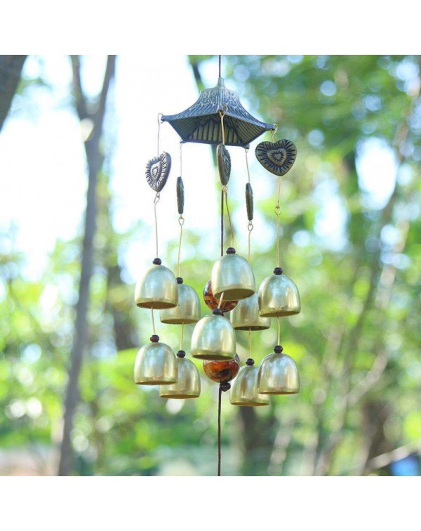 Metal Wind Chime Chapel Bells Garden Door Wall Hang Decor Gift (01)