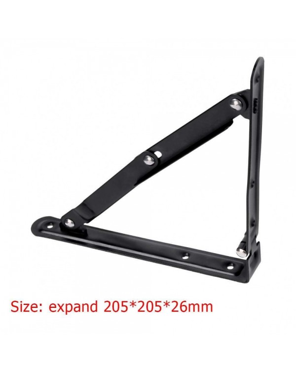 Stainless Steel 90 Degree Telescopic Folding Bracket Triangle Wall Shelf